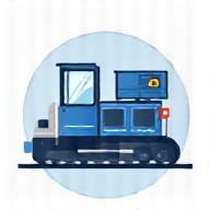 Industrial machine sale illustration