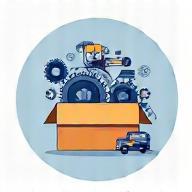 Spare parts box illustration